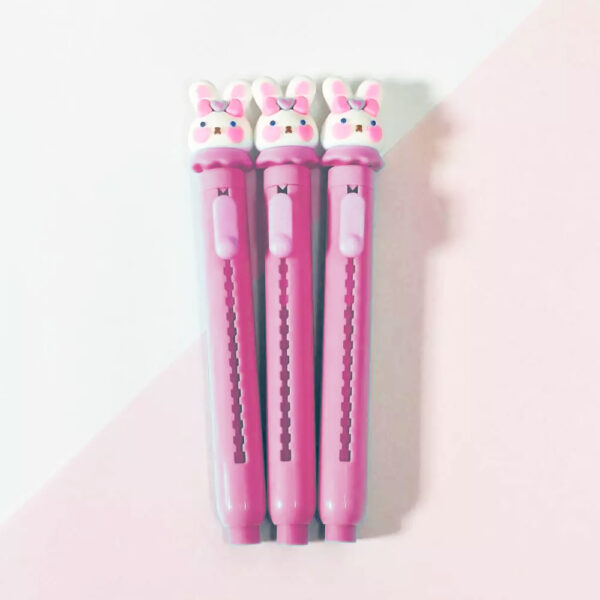 Borracha retrátil Coelhinho Rosa