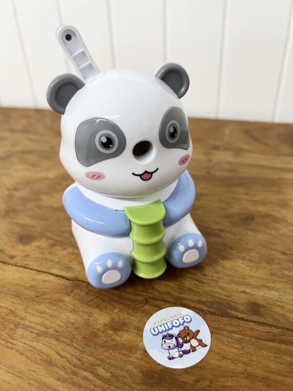 Apontador de lápis manual Urso Panda Azul