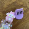 Apontador Coelhinho Fofo Kawaii duplo com depósito