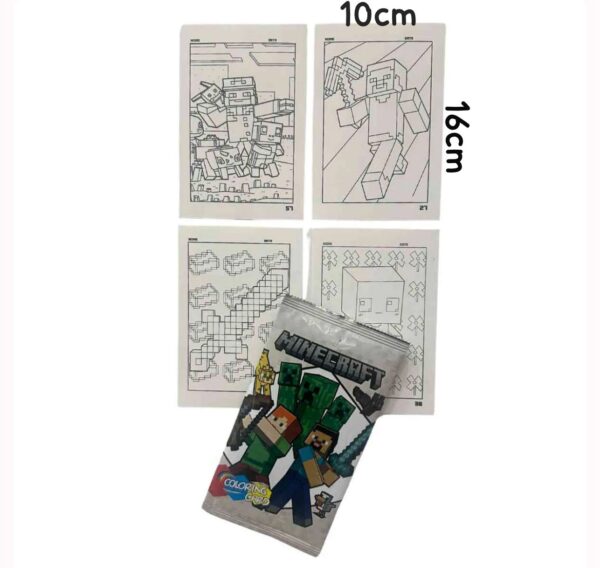Cards para colorir Minecraft - Image 2